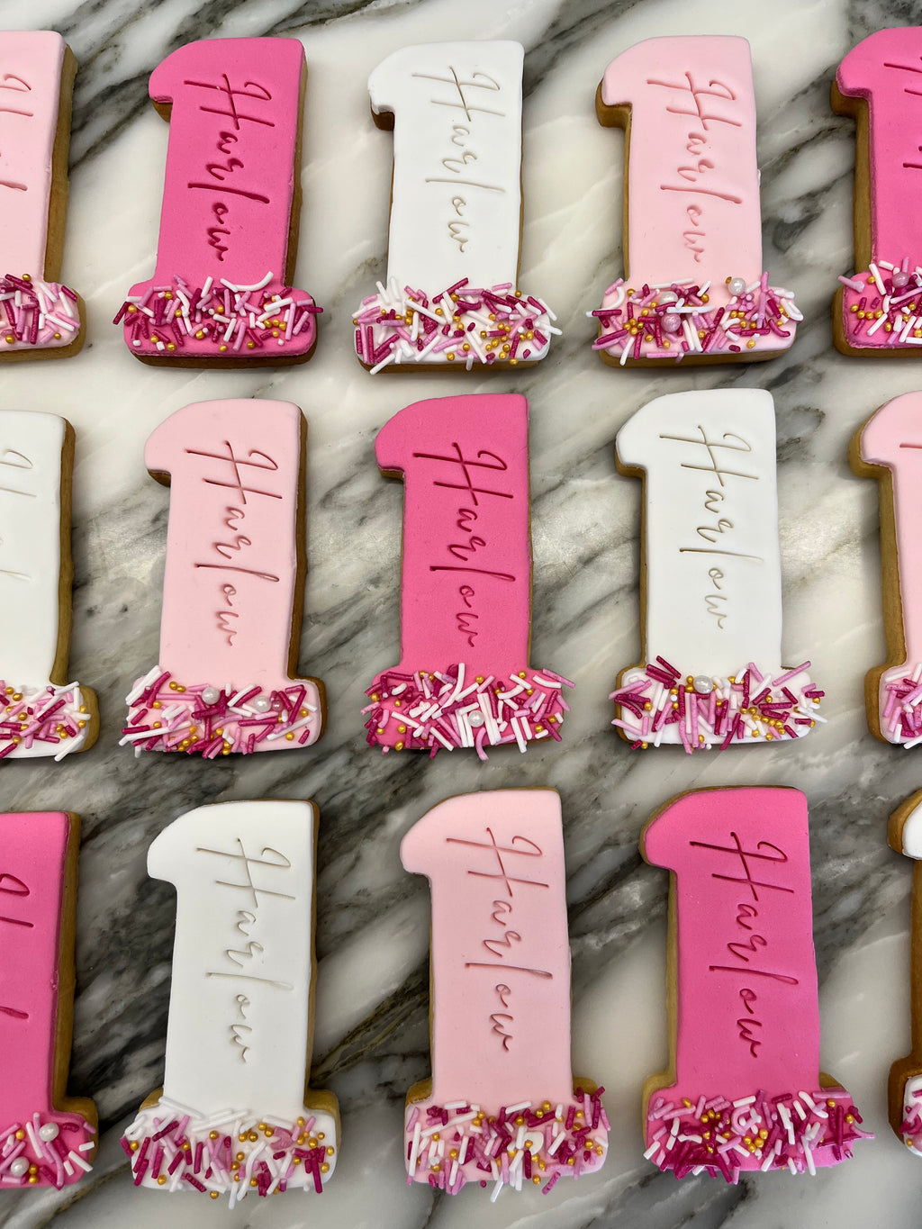 Personalised Number Cookies