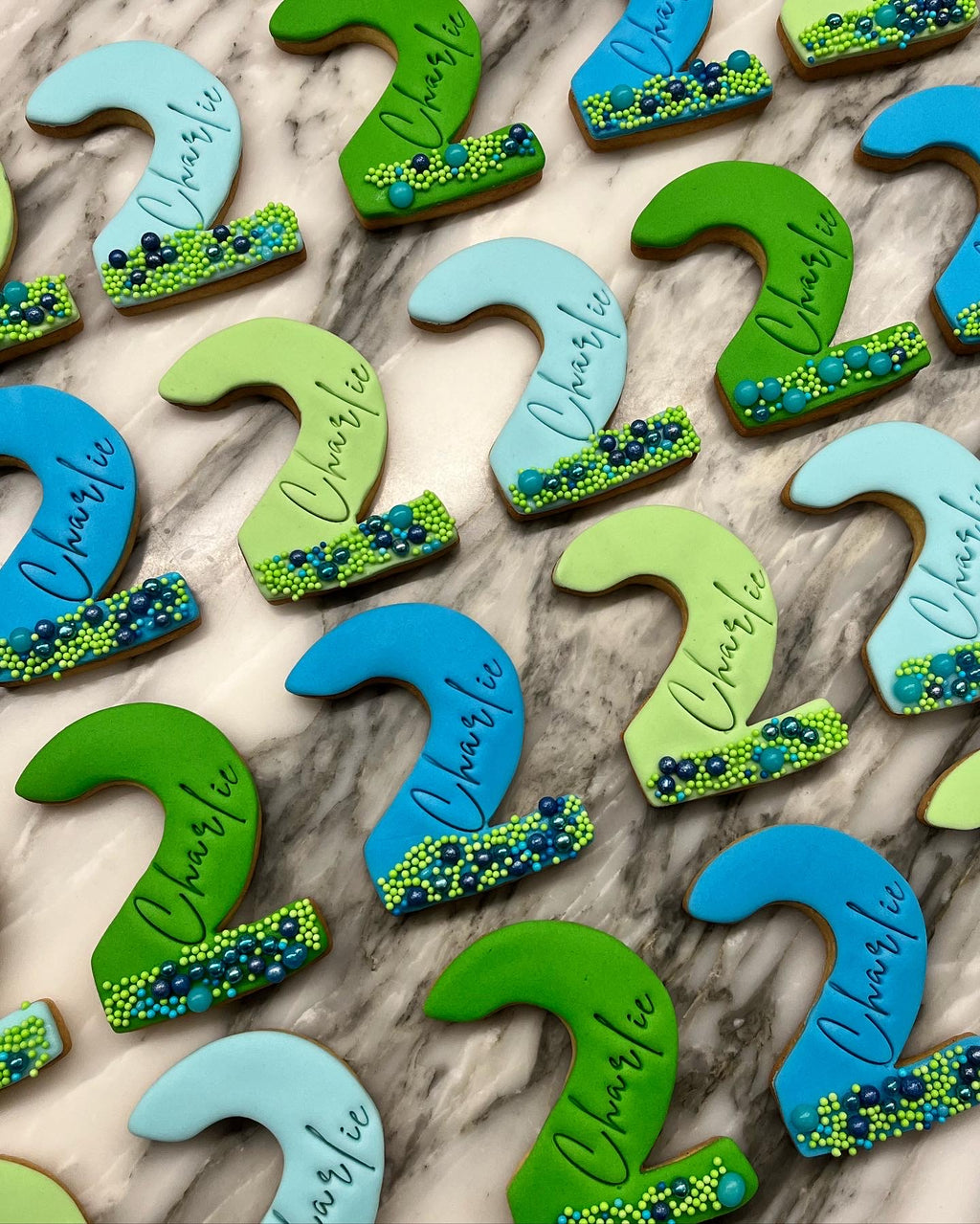 Personalised Number Cookies