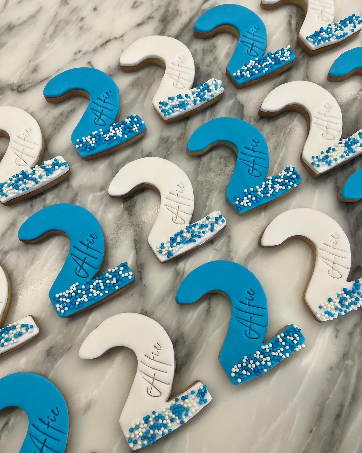 Personalised Number Cookies