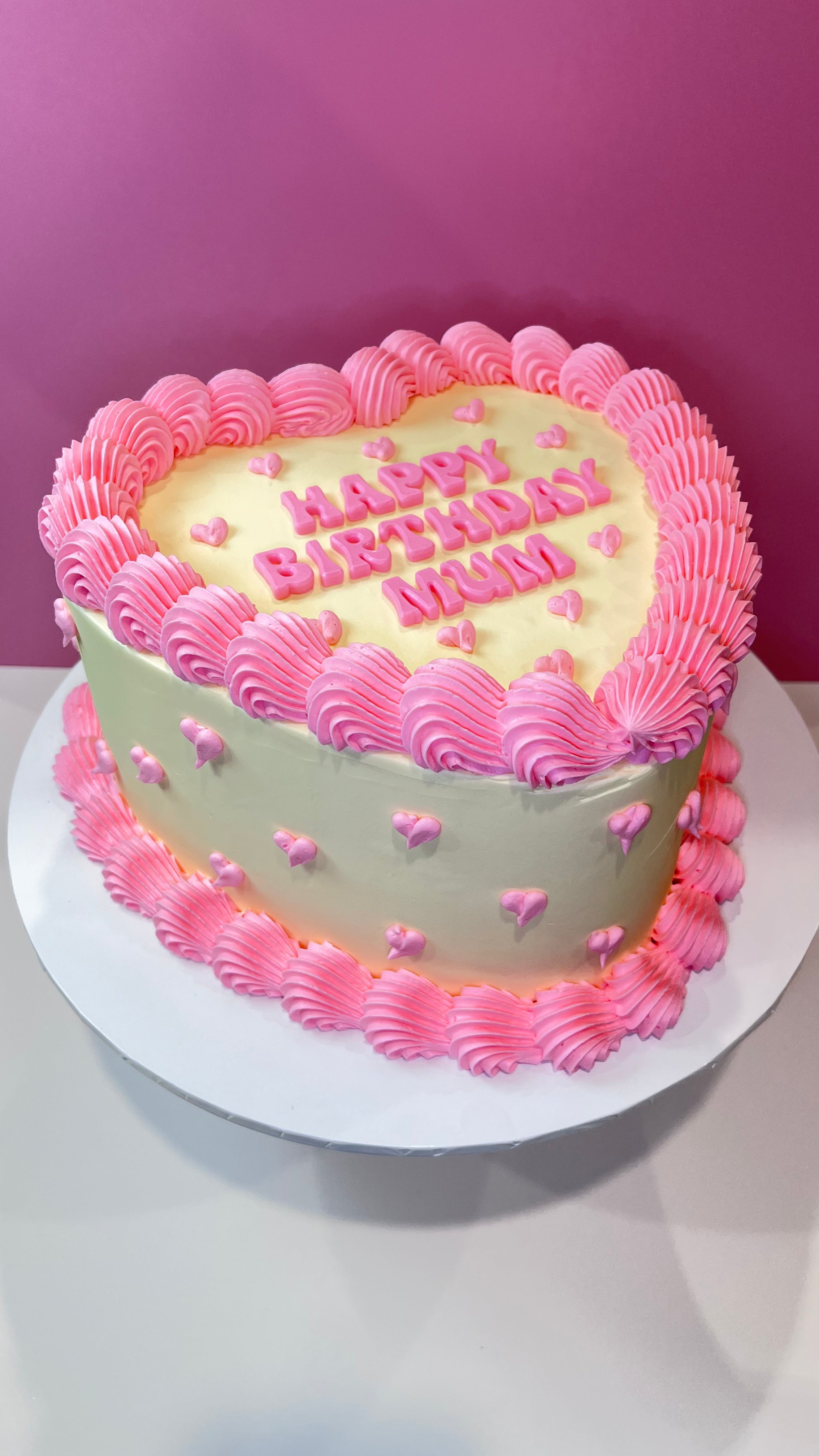 Vintage Mini Hearts Cake