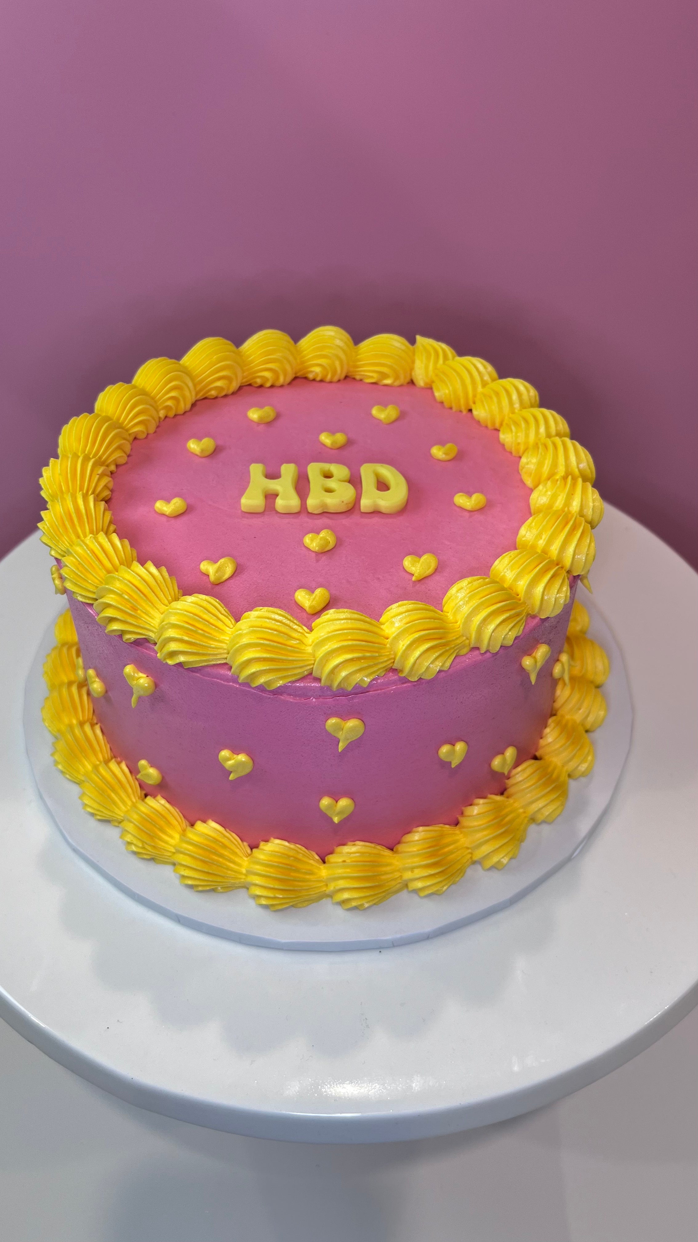 Tall Mini Hearts Cake
